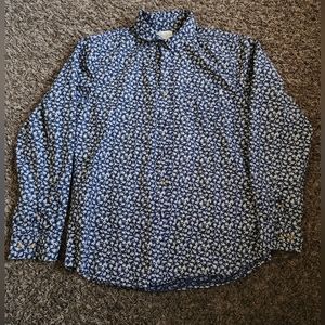 Obey Propaganda Cotton Long Sleeve Button Shirt L